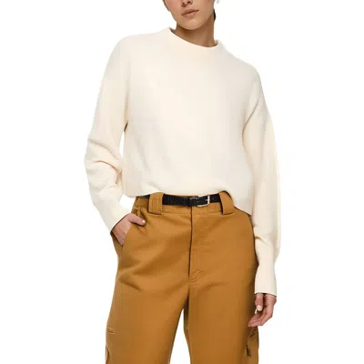 French Connection Vhari Womens Crop Polyester Mock Turtleneck Sweater In Brown