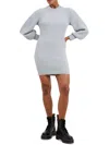 French Connection Vhari Babysoft Rib Sweater Minidress In Grey