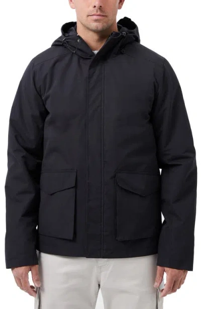 French Connection Water Resistant Hooded Jacket In Blue