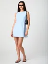 French Connection Whisper Boat Neck Mini Dress  Dresses In Blue