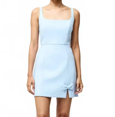 French Connection Whisper Bow Dress In Cashmere Blue