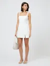 French Connection Whisper Bow Slit Strappy Mini Dress  Dresses In White