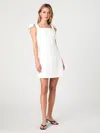 French Connection Whisper Bow Strap Mini Dress In White