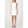 French Connection Whisper Bow Strap Mini Dress In Summer White