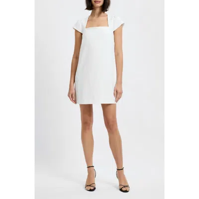 French Connection Whisper Cap Sleeve Shift Minidress In Gray