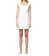French Connection The Whisper Collar Mini Dress In White