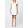 French Connection The Whisper Collar Mini Dress In 10-summer White