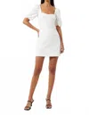 French Connection Whisper Cut Out Mini Dress In White In White