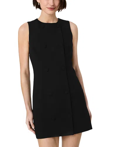 French Connection Whisper Double Breasted Mini Dress In Black