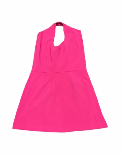 French Connection Whisper Envelope Dress In Wild Rosa In Multi