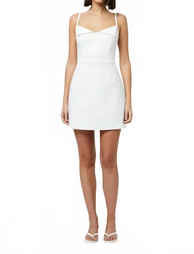 French Connection Whisper Foldover Mini Dress In Summer White