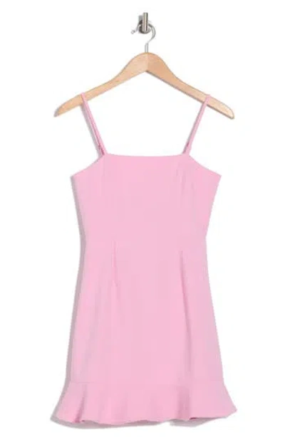 French Connection Whisper Frill Hem Cami Minidress In Lilac Sachet