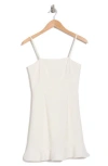 French Connection Whisper Frill Hem Cami Minidress In Summer White