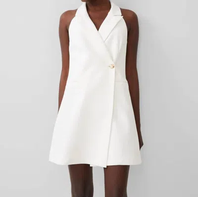 French Connection Whisper Halter Blazer Dress In Summer White