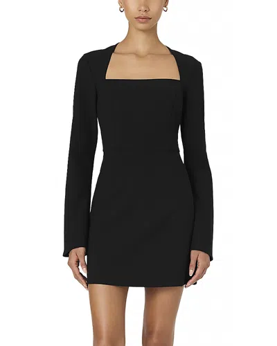 French Connection Womens Above Knee Square Neckline Mini Dress In Black |  ModeSens