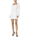 French Connection Whisper Long Sleeve Minidress In White