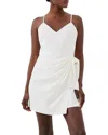 French Connection Whisper Mini Dress In Summer White