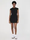 French Connection Whisper Mock Neck Mini Dress  Dresses In Black