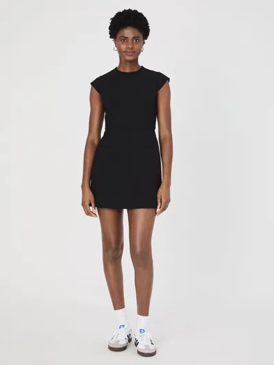 French Connection Whisper Mock Neck Mini Dress  Dresses In Black