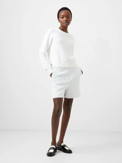 French Connection Whisper Pinstripe Shorts  Shorts In Blue