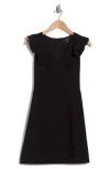 FRENCH CONNECTION FRENCH CONNECTION WHISPER RUFFLE CAP SLEEVE A-LINE MINIDRESS