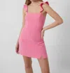 French Connection Whisper Ruffle Strap Dress In Morning Glory In Multi