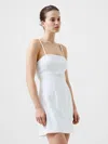 French Connection Whisper Square Neck Minidress In White