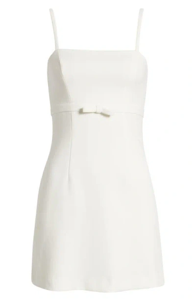 French Connection Whisper Ruth Bow Dress In Summer White