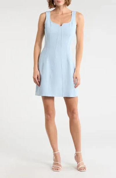 French Connection Whisper Ruth Sleeveless Cocktail Dress In Blue