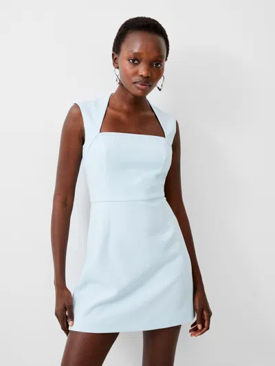 French Connection Whisper Ruth Square Neck Dress  Dresses In Blue