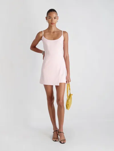 French Connection Whisper Scoop Neck Envelope Mini Dress In Pink