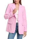 French Connection Whisper Single Breasted Blazer In Pink