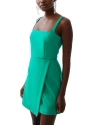 French Connection Whisper Sleeveless Mini Dress In Green