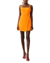 French Connection Whisper Sleeveless Mini Dress In Orange