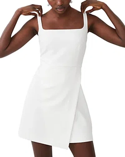 French Connection Whisper Sleeveless Mini Dress In Summer White
