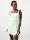 French Connection Whisper Mini Dress In Green