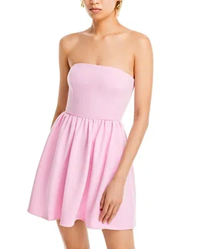 French Connection Whisper Strapless Mini Dress In Lilac Sachet