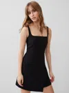 French Connection Whisper Sleeveless Mini Dress In Black