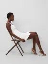 French Connection Whisper Faux Wrap Minidress In White