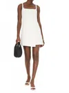 French Connection Whisper Strappy Envelope Dress In Summer White In White