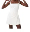 French Connection Whisper Strappy Envelope Dress In Summer White In White