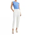 French Connection Whisper Tapered Ankle Trousers In White