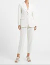 French Connection Whisper Tapered Ankle Trousers In White