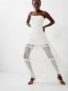 French Connection Whisper Tulle Dress  Dresses In White