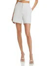 French Connection Whisper Womens Straight Cut Elastic Waist High-waist Shorts In Multi
