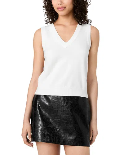 French Connection Willa Knit Vest In White