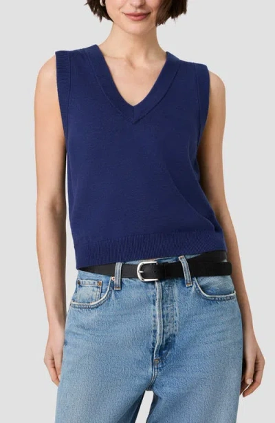 French Connection Willa V Neck Sweater Vest In Royal Blue (willa)