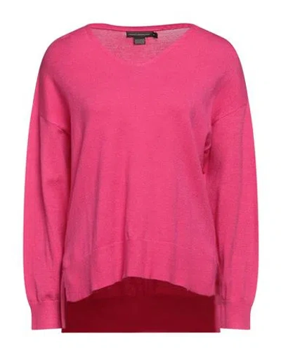 French Connection Woman Sweater Fuchsia Size S Viscose, Polyester, Polyamide In Pink