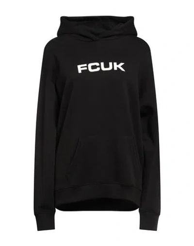 French Connection Woman Sweatshirt Black Size S Cotton, Polyester