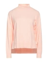 French Connection Woman Turtleneck Light Pink Size M Viscose, Polyester, Polyamide
